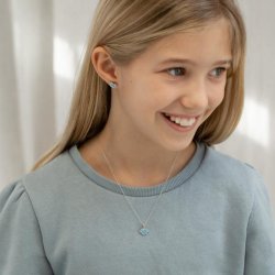 Rhod. Slvrestikker m/Bl Elefant 334026