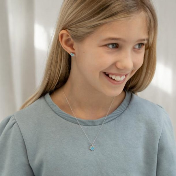 Rhod. Slvrestikker m/Bl Elefant 334026