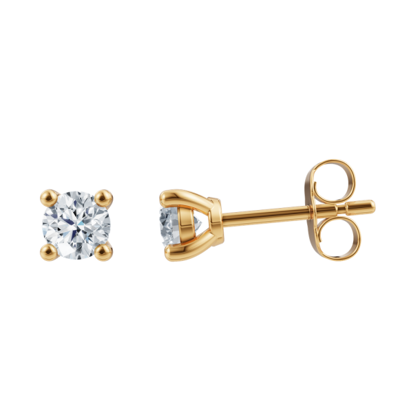 Siersb�l Luxury Solitaire 14 kt. �restikker m/2x 0,25 ct. Lab Grown Diamond