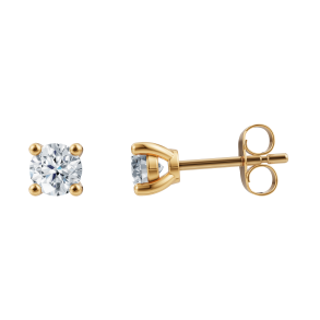 Siersb�l Luxury Solitaire 14 kt. �restikker m/2x0,35 ct. Lab Grown Diamond