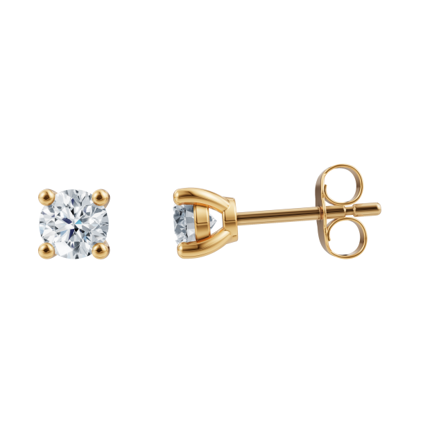Siersb�l Luxury Solitaire 14 kt. �restikker m/2x0,35 ct. Lab Grown Diamond