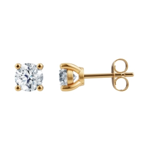 Siersb�l Luxury 14 kt. �restikkere m/2x0.50 ct TW/VS2 Lab Grown Diamond 