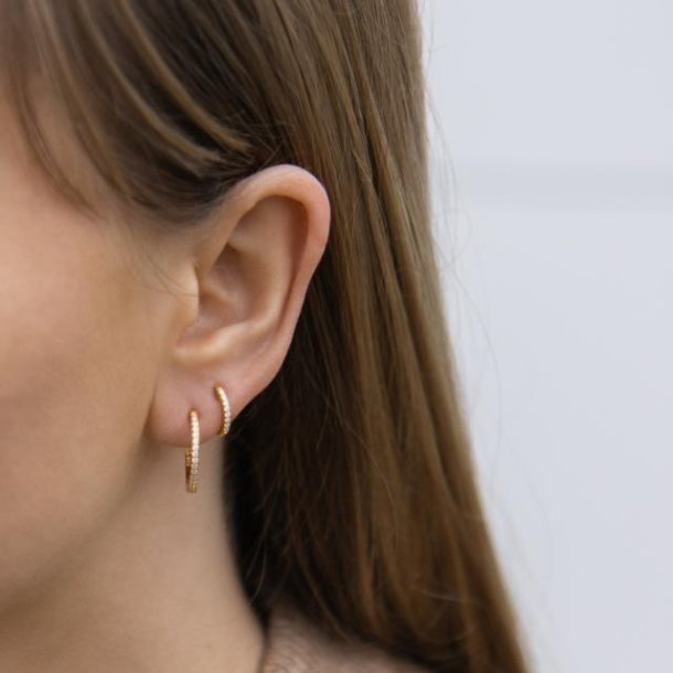 Joanli Nor Junenor Forgyldt Slv Creoler m/Cz