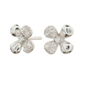 Slv restikker m/Firklver m/Zirkonia 347503cz9