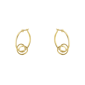 Georg Jensen 18kt Forget Me Knot Torun Earhoops 3518355