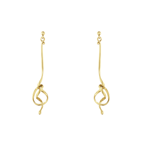 Georg Jensen 18kt Forget Me Knot Torun �reringe 3518498