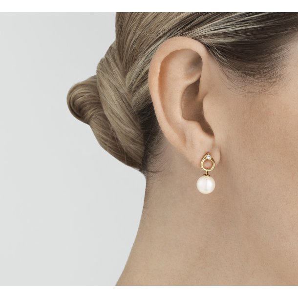 Georg Jensen Magic 18kt Guld rehngere m. FVKP+0,04ct 3519643