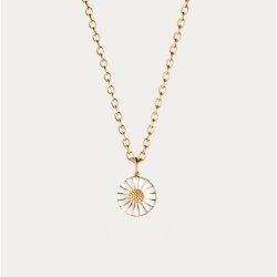 Georg Jensen Daisy Forgyldt Halskde 18mm 3536214
