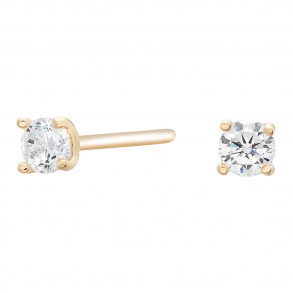 8Kt Guld restikkere m/Zirkonia 3 mm 382 102CZ3