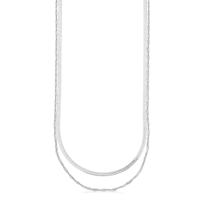 Scrouples Slv Dobbelt rkke singapore Halskde