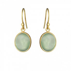 Forgyldte reringe m/Phrenit 4014-2-116