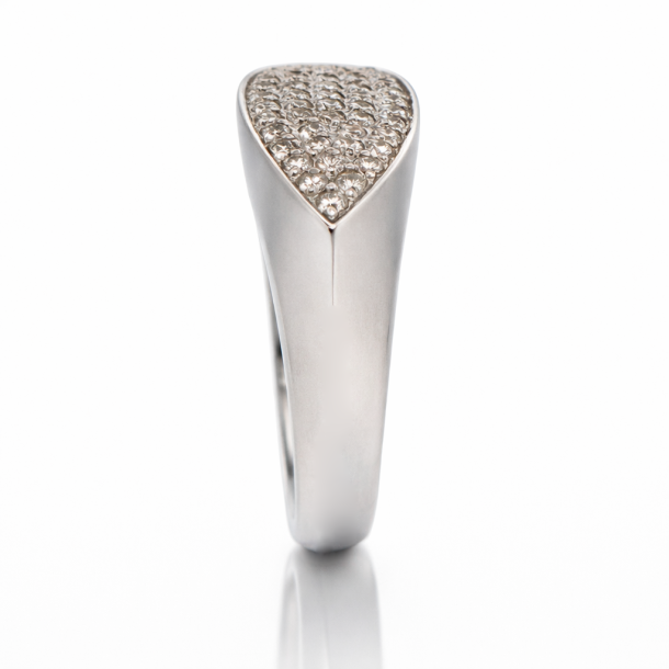 14kt hvg ring m brill 0,596ct