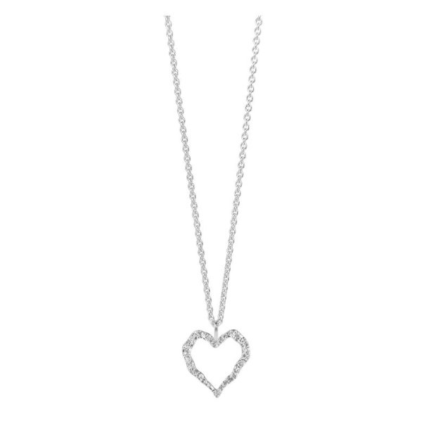 Jeberg Jewellery Heart Me Slv Halskde 42502