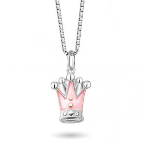 Slv Halskde m/Prinsessekrone 42701