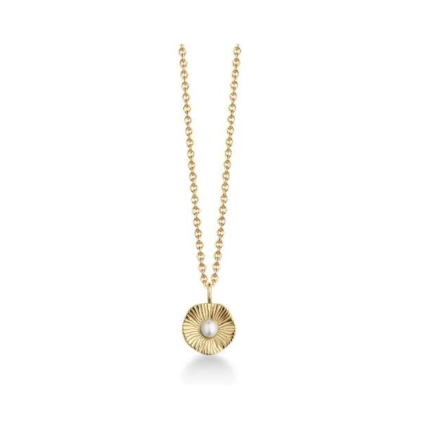 Jeberg Jewellery Sand Dune Pearl Forgyldt Slv Halskde 44040