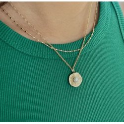 Jeberg Jewellery Sand Dune Pearl Forgyldt Slv Halskde 44040