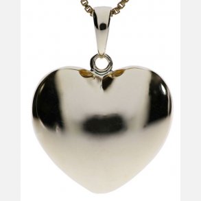 14Kt Guld Hjertevedhng 18.5 x 18 mm