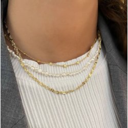 Jeberg Jewellery STELLA Forgyldt Slv Halskde 4510-42-G