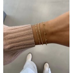 Jeberg Jewellery ROBIN Forgyldt Slv Armbnd 4590-16-Gold