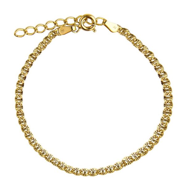 Jeberg Jewellery LUNA Forgyldt Slv Armbnd 4675-16-EXT-Gold