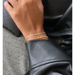 Jeberg Jewellery LUNA Forgyldt Slv Armbnd 4675-16-EXT-Gold