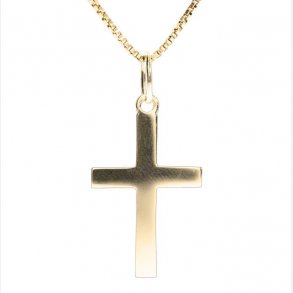 8Kt Guld Kors 13 x 21.5 mm