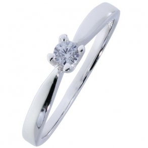 Slvring m/Zirkonia 3.5 mm