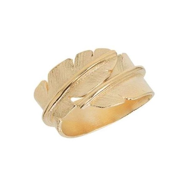 Hering Feather Forgyldt Ring Medium 51-5-96FG