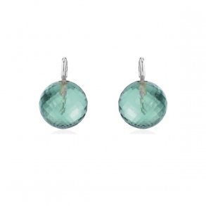 S�lv �reringe m/Gr�n Kvarts 5136-1-107