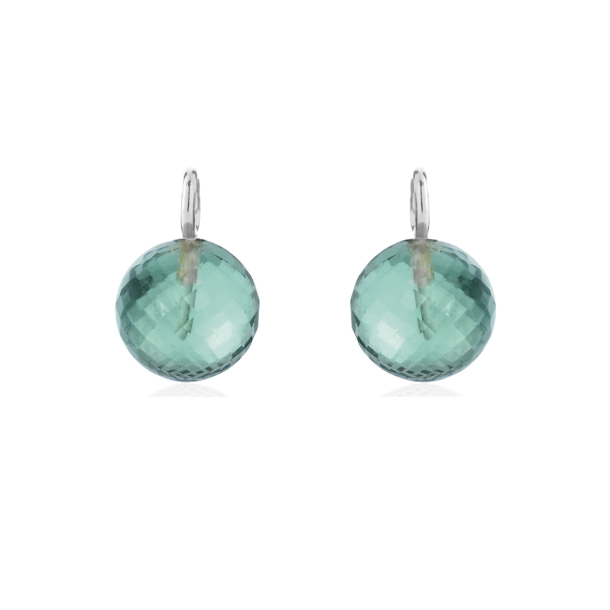 S�lv �reringe m/Gr�n Kvarts 5136-1-107