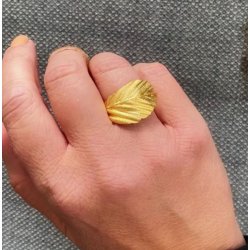 Heiring Faggio Forgyldt Slvring 52-3-65FG