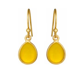 SFB Slv Forgyldt rebjler m/Gul Krystal 5249-2-202