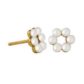 Jeberg Jewellery Cordelia Pearl Circle Forgyldt Slv restikker 52800