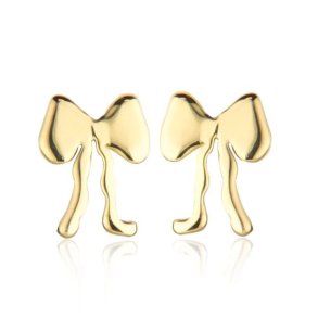 Jeberg Jewellery Petite Bow Plain Forgyldt Slv restikker 52820