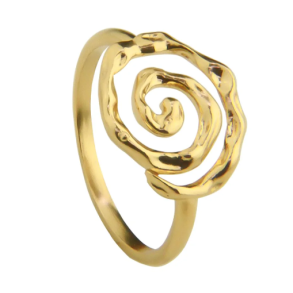 Jeberg Jewellery Pirouette Forgyldt Slvring 61110