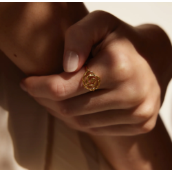 Jeberg Jewellery Pirouette Forgyldt Slvring 61110