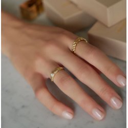 Jeberg Jewellery Circle of Love Slim Forgyldt Slvring 61200