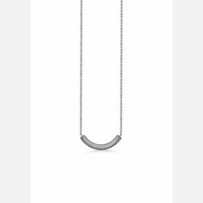 Sort Slv Kde m/Halvmne m/Zirkonia 6203869-45