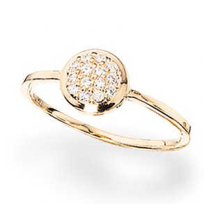 8Kt Guld Ring m/Zirkonia 708953