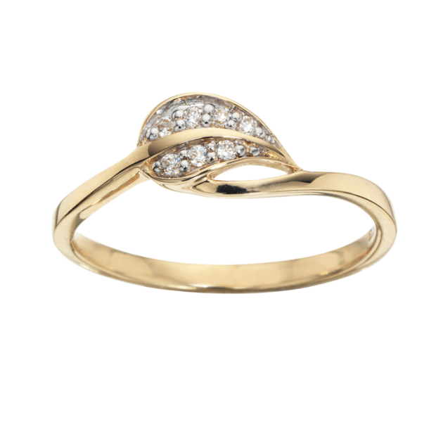 8kt Ring m/Zirkonia str. 53 710153-53