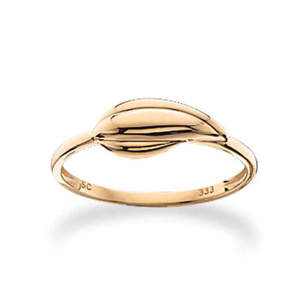 8Kt Guld Ring m/Blad 710293