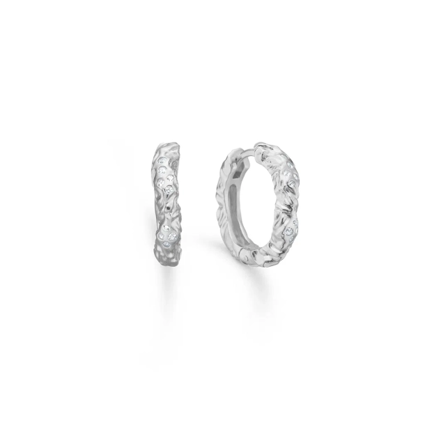 Studio Z S�lv Glint Creoler m/Zirkonia 7117934