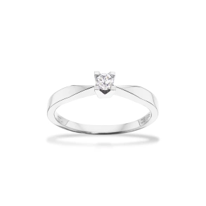 Kleopatra 14kt Hvg Ring m/0,10ct 