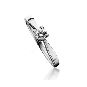 14kt Kleopatra Ring m/0.15ct Brilliant str. 54 7136.15-54
