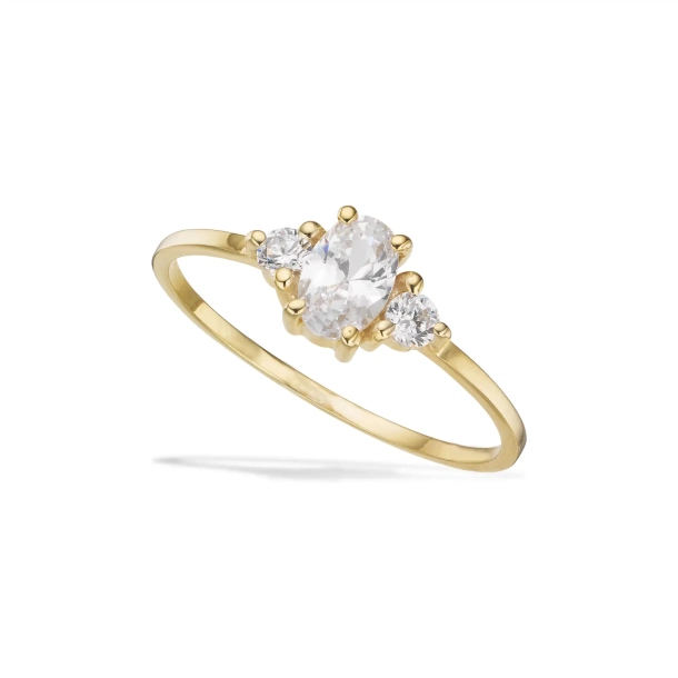 SC 8kt Ring m/Tre Cz 714693-58