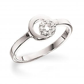 Slvring m/Syntetiske Zirkonia 724312