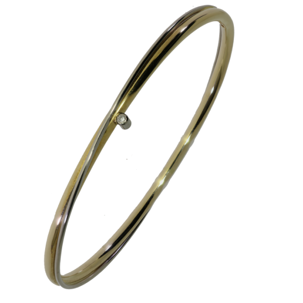 14kt Armring m/0.0200ct. Brillant 77-1-25