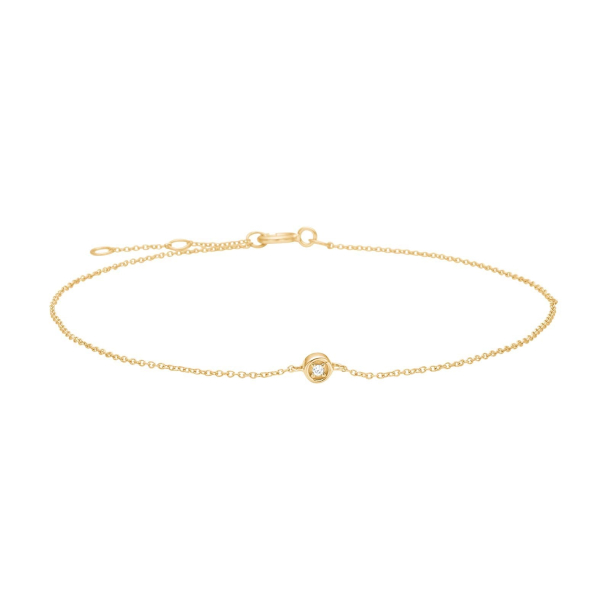 14kt. Guldarmb�nd m/0,005ct - 80100400500