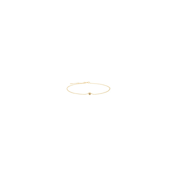 14kt. Guldarmb�nd m/0,007ct. Safir - 80100400506