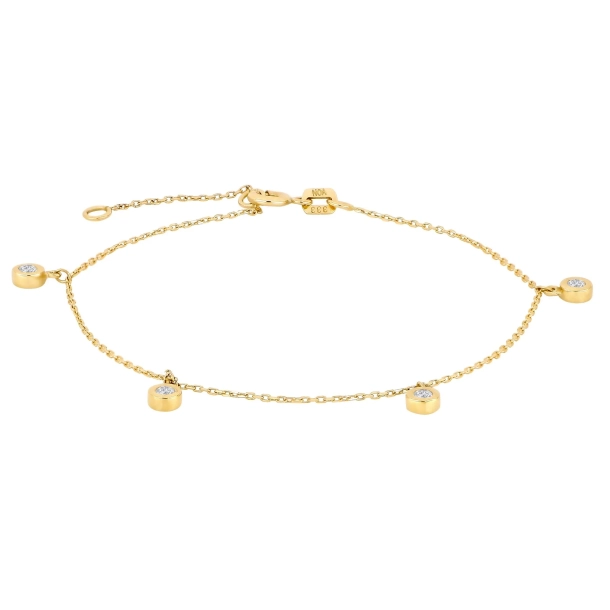 Siersb�l 8 Kt Armb�nd m/4 Zirkoner 80830210300